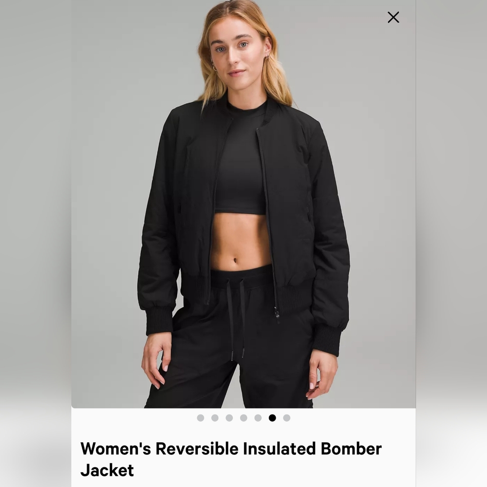 Lululemon Insulated Reversible Bomber Jacket